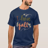 T-shirt "J'adore l'automne" (Devant)