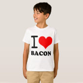T-shirt J'adore le bacon (Devant entier)