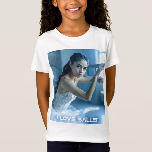 T-Shirt J'ADORE LE BALLET - BALLET & DANSE (Devant)