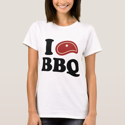 T-shirt J'adore le barbecue (Devant)