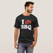 T-shirt J'adore le barbecue (Devant entier)