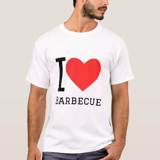 T-shirt J'adore le barbecue (Devant)