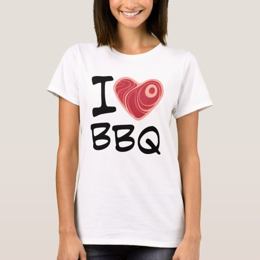 T-shirt J'adore le barbecue (Devant)