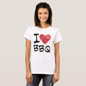 T-shirt J'adore le barbecue (Devant entier)