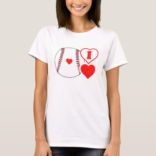 T-shirt J'adore le baseball ! (Devant)