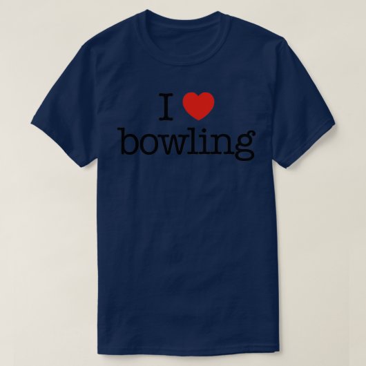 T-shirt J'adore le bowling 16 (Design devant)