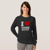 T-shirt J'adore le buffet chinois (Devant entier)
