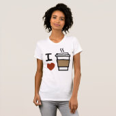 T-shirt J'adore le café (Devant entier)