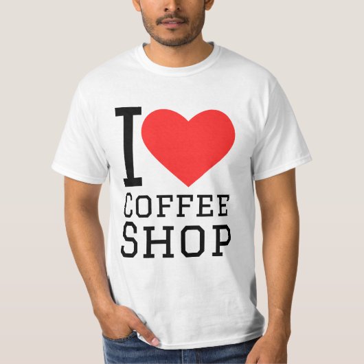 T-shirt J'adore le café (Devant)