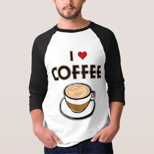 T-shirt J'adore le café (Devant)