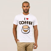 T-shirt J'adore le café (Devant entier)
