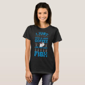 T-shirt J'adore le café et le poisson (Devant entier)