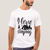 T-shirt J'adore le camping - Camping (Devant)