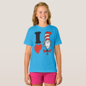 T-shirt J'adore le Chat dans le Chapeau (Devant entier)