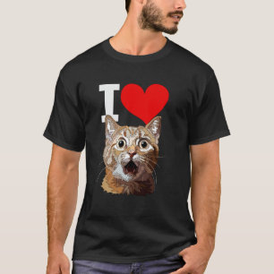 T-shirt J'adore le chat roux Miaou Minou Miaou Maman Papa 