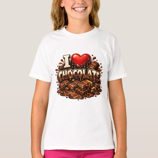 T-shirt J'adore le Chocolat (Devant)