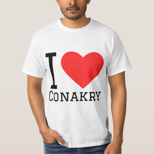 T-shirt J'adore le conakry (Devant)