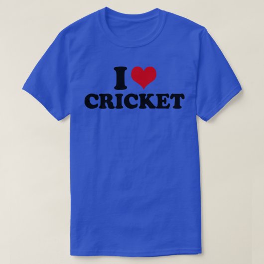 T-shirt J'adore le cricket (Design devant)