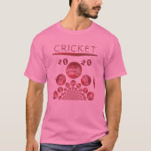 T-shirt J'adore le cricket t20 Kaleidoscope Cool Art desig (Devant)