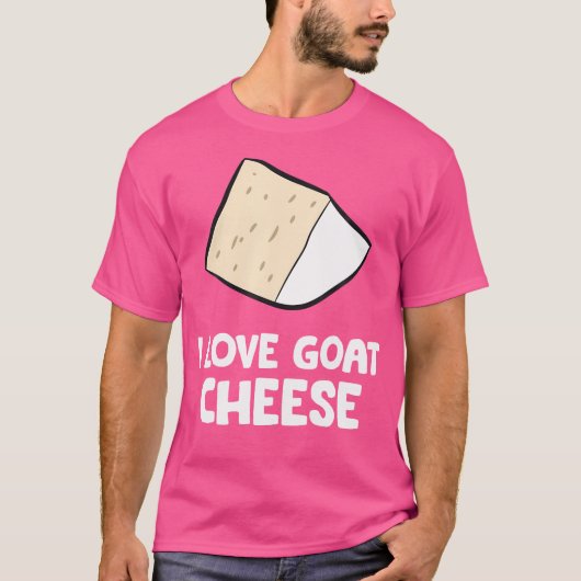 T-shirt J'adore le fromage de chèvre (Devant)
