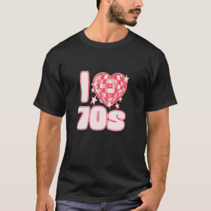 T-shirt J'ADORE le glam rock Disco des années 70 et les vi
