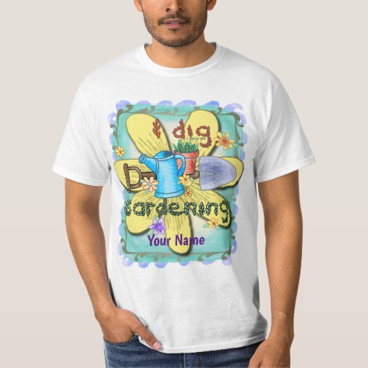 T-shirt J'adore le jardinage (Devant)
