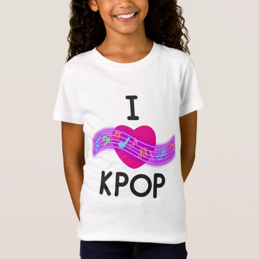 T-Shirt J'adore le K-pop (Devant)