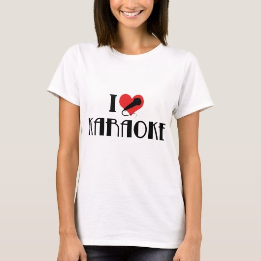 T-shirt J'adore le karaoké (Devant)