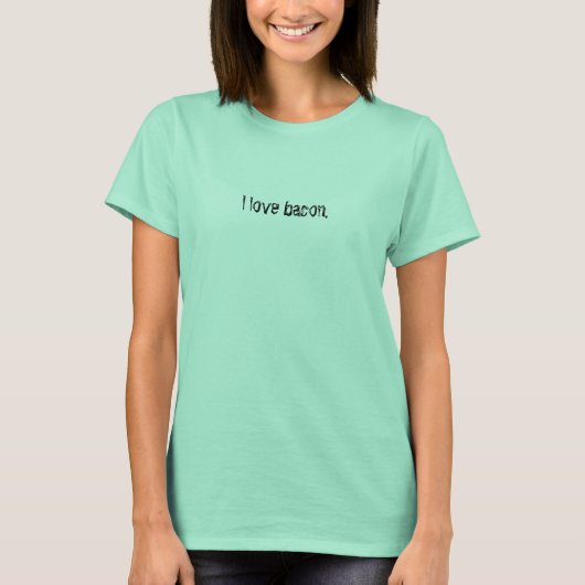 T-shirt J'adore le lard. (Devant)