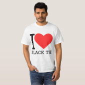 T-shirt J'adore le noir (Devant entier)