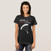 T-shirt J'adore le parachutisme- (Devant entier)
