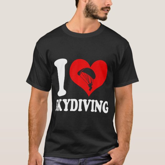T-shirt J'adore le parachutisme Premium (Devant)