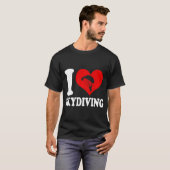 T-shirt J'adore le parachutisme Premium (Devant entier)