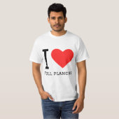 T-shirt J'adore le planche à roulettes (Devant entier)