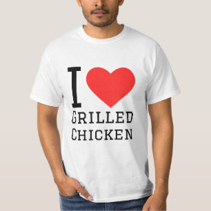 T-shirt J'adore le poulet grillé