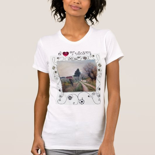 T-SHIRT J'ADORE LE PRINTEMPS LE PLUS ANCIEN ET TOSCANE AU  (Devant)