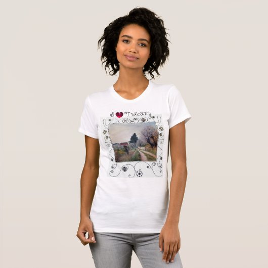 T-SHIRT J'ADORE LE PRINTEMPS LE PLUS ANCIEN ET TOSCANE AU  (Devant entier)