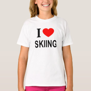 T-shirt J'adore le ski J'aime le ski J'adore le ski