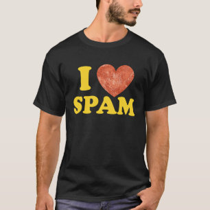 T-shirt J'adore le Spam Nourriture de porc en conserve cui