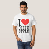 T-shirt J'adore le style chic (Devant entier)