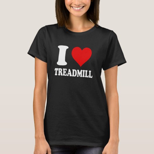 T-shirt J'adore le tapis roulant (Devant)
