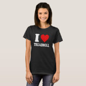 T-shirt J'adore le tapis roulant (Devant entier)