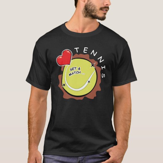 T-shirt J'adore le tennis (Devant)