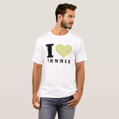 T-shirt J'adore le tennis (Devant entier)