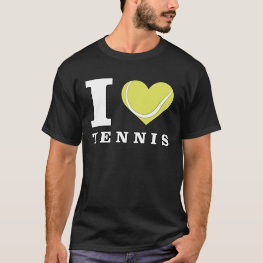 T-shirt J'adore le tennis (Devant)