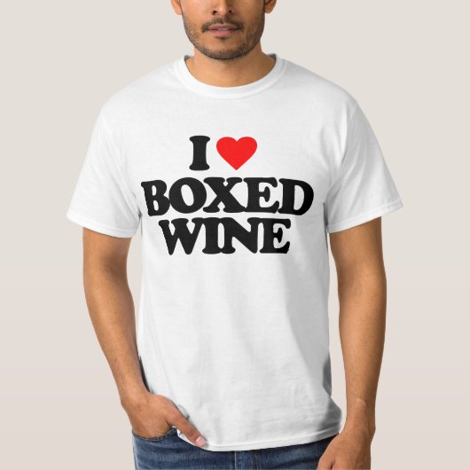 T-SHIRT J'ADORE LE VIN BOXE (Devant)