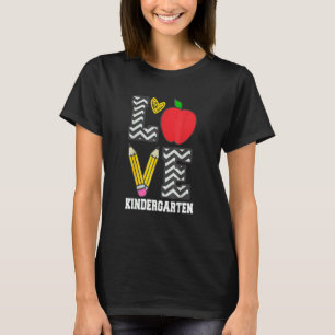 T-shirt J'adore l'enseignant de maternelle