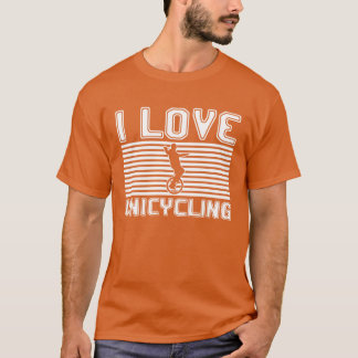 T-shirt J'adore les amis qui font du monocycle