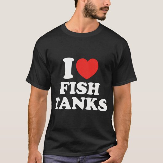 T-shirt J'adore les aquariums (Devant)