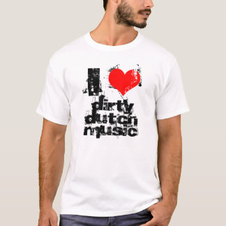 T-shirt j'adore les basses chars de musique en duvet